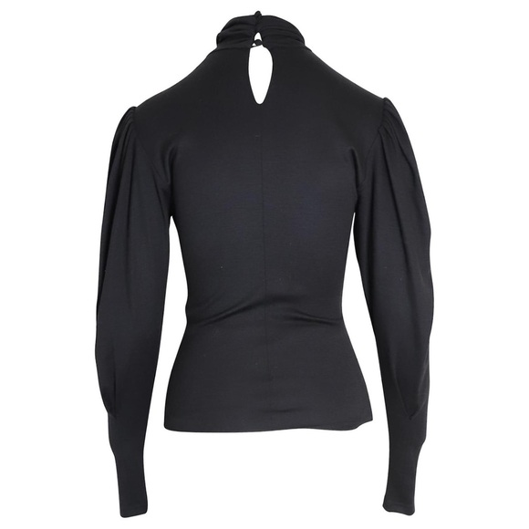 Isabel Marant 100% Virgin Wool Black Ruched Top - Picture 3 of 11